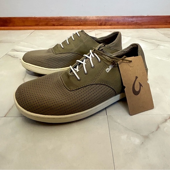 NWT Olukai Nohea Moku Men’s No Tie Boat Shoes Size 7 Color Clay - Picture 3 of 7